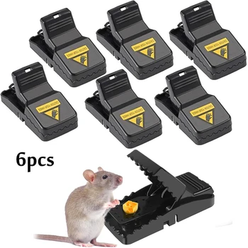 6Pcs Reutilizabile Mouse-ul Capcana din Plastic Șoareci Șobolan Prinderea Piscină de Interior cele Mai Anticipate Capcane pentru Mouse-ul Rapid, Eficient Prinzător de șoareci