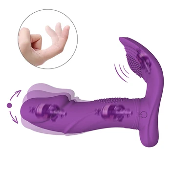 7 Frecvența Mișcare de Simulare Moale Dildo Vibrator Portabil Stimulator Clitoridian Masturbării Feminine Instrument Pizde Jucarii Sexuale pentru Femei