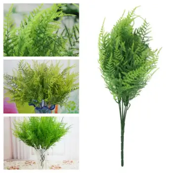 7 Tulpini Artificiale Frunzele De Asparagus Iarba Înaltă Calitate Arbust Cu Flori Biroul De Acasă Din Plastic Verde Plante Decorative Pentru Biroul De Acasă Fierbinte