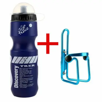750ML de Munte Biciclete Ciclism Apă Bea Sticla+Suport Cușcă în aer liber Sport din Plastic Portabil Ceainic Sticla de Apa Drinkware