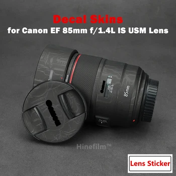 85 F1.4 Obiectiv Premium Decal Piele Pentru Canon EF 85mm F1.4L is USM Lens Rezistent la zgarieturi EF85 F1.4 Vinil Decal Folie De Acoperire Autocolant