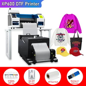A3 DTF Imprimanta cu Cap Dublu XP600 Printer cap dtf transfer Imprimanta film cu pulbere agitator mașină pentru t shirt de imprimare mașină A3