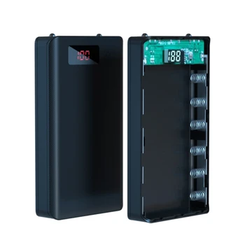 A6 Display LCD DIY 6x18650 Caz Baterie Power Bank Shell Extern Portabil Cutie Fără Acumulator Powerbank Protector