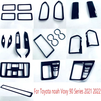 ABS Negru Lucios Interior Semifabricate Pentru Toyota noah, Voxy 90 Serie 2021 2022 Fereastra Ridicați Comutatorul de Bord Tapiterie Schimbătorului de Panou