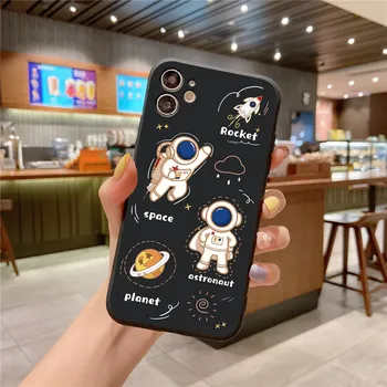 Acuarelă Caz Pentru Xiaomi Redmi Note 9 8 7 6 Pro 9T 9A 9C 9 8T 7A 5 Plus 4X 6A Pictura Astronaut Model Silicon Moale Capacul