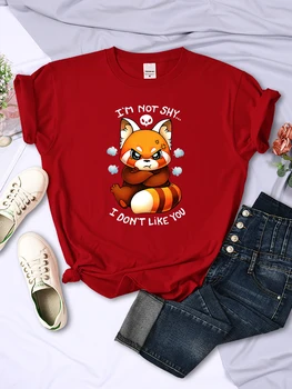 Adorabil Furios Fox Cutie Casual Imprimare Femei T shirt Primavara-Vara Moda Streetwear Moale tricouri Maneca Scurta Femei Tricouri