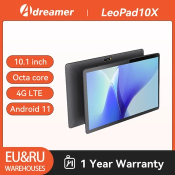 Adreamer LeoPad10X Tableta 10.1 Inch Android 11 Octa Core, 4GB RAM, 64GB ROM 1280x800 IPS 4G LTE Wifi GPS Tablete BT 4.0 PC 6000mAh