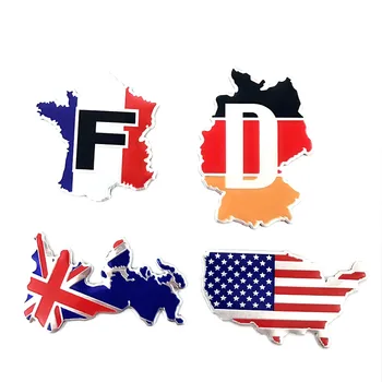 Aliaj De Aluminiu Regatul Unit, Germania, Franța, Statele Unite Ale Americii, Drapelul Național Autocolante Auto