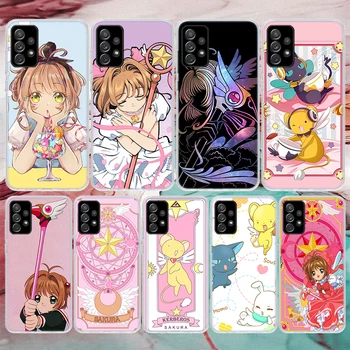 Anime CardCaptor Sakura Caz Telefon Moale Pentru Samsung Galaxy A50 A51 A71 A70 A10 A20E A30 A40 A41 A31 A21S A11 A6 A7 A8 A9 Plus 20