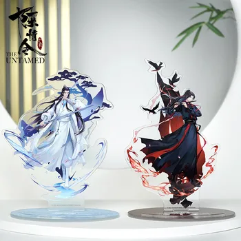 Anime, De Neîmblânzită Maestru de Demonic Cultivarea Wei Wuxian Telefon Mobil Stenturi Stand Figura Model de Placa de Jucării Birou Decor
