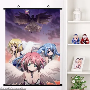 Anime drăguț Raiului Pierdut Proprietatea Sora no Otoshimono Icarus Ikaros Nimfa Astraia Perete Scroll Poster Mural Otaku Decor Acasă