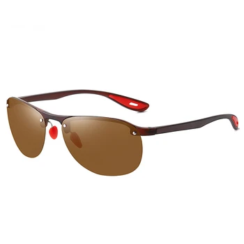 AORON Noi Polarizat ochelari de Soare pentru Barbati ochelari de Soare Moda Jumătate Cadru de Conducere TR pentru Femei Ochelari de vedere de Noapte