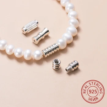 Argint 925 cu șurub incuietoare bratara perla conectori pentru a Face Bijuterii diy colier Farmec Accesorii de Design, constatările