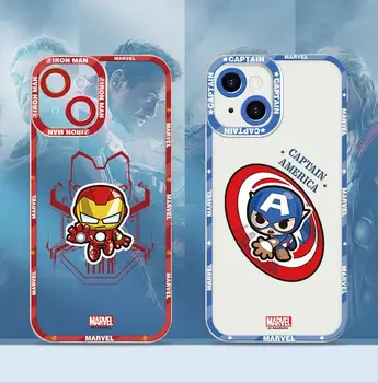 Avengers Marvel Cazuri de Telefon Pentru iPhone 13 12 11 Pro Max Mini XR XS MAX 8 X 7 SE 2020 Capacul din Spate