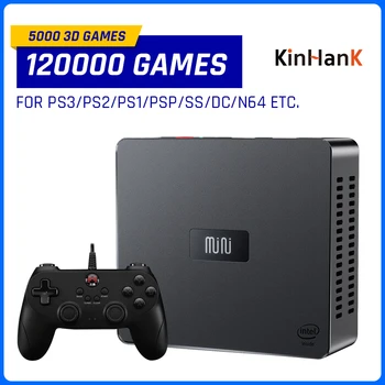 Beelink Super Consola X Mini KinHank Retro Joc Video Consola cu 85+ Emulatoare 120000 Jocuri pentru PS3/PS2/WII/WIIU/DC/N64/SS