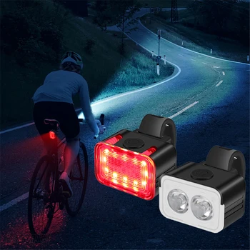 Bicicleta Cap Coada de Lumină Costum de 6 Moduri de Biciclete Lampă Spate Tip C Reîncărcabilă IPX6 Impermeabilă Ciclism Lumină Față Accesorii pentru Biciclete