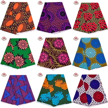 Bintarealwax Ankara Printuri Africane Tesatura Mozaic Ceară Adevărată Rochie de Cusut Ț Ambarcațiuni DIY Material Textil Pentru Nunta FP6430
