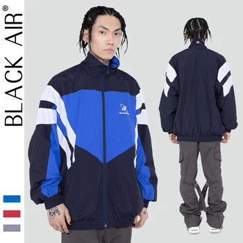 BLACKAIR moda coreeană stil trench de culoare bloc stil gotic bărbați jachete techwear haine punk harujuku moda mens jacheta G02