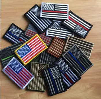 Brodate, Steaguri Americane Patch-uri Cârlig Buclă Stil Statele Unite ale americii de Pavilion Național Insigne mai Multe Culori pentru Uniforme Rucsac DIY