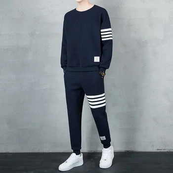 Bărbați Îmbrăcăminte 2022 Coreeană De Moda De Iarna Barbati Seturi Din Două Piese Hanorace Și Pantaloni Jachete Haine De Designer Plus Dimensiune Trening