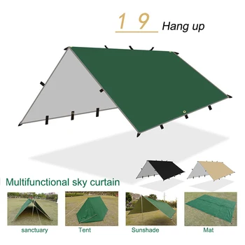 Camping Hamac Zbura Ploaie Impermeabil Cort, Prelată Impermeabilă Ultralight Ploaie Zbura Prelată Hamac Cort De Camping Accesorii