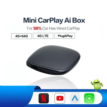 Carplay Ai Cutie Wireless Carplay Pentru Android Auto Cutie 4G SIM Radio Auto Youtube Pentru Ford Opel Benz, Nissan, Toyota, Hyundai