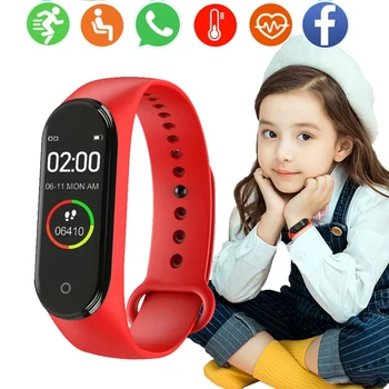Ceas inteligent Ecran Color Uita-te pentru Fata Femei Smartwatch Copii Brățară Monitor de Ritm Cardiac Sport Pedometru Fitness Tracker Ceas