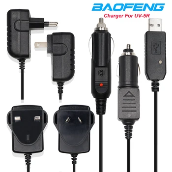Chareger pentru UV-5R UE/SUA/marea BRITANIE/AU/USB/Auto de Încărcare a Bateriei Originale Baofeng Walkie Talkie Accesorii 2 Mod de Radio UV5R Adaptor