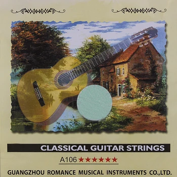 Chitara clasica Siruri de caractere Set 6-string Chitara Clasica Clar Corzi de Nailon Placate cu Argint Aliaj de Cupru Rana - Alice A106