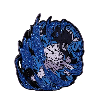 Clanul Hyuga Neji Hyuga Email pin ninja anime albastru cu sclipici brosa