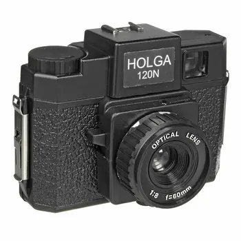 Clasic Holga 120 De aparat de Fotografiat de Film Colorat 120N Camera de Format Mediu Lomography Lomo Kodak Fujifilm Roz Albastru