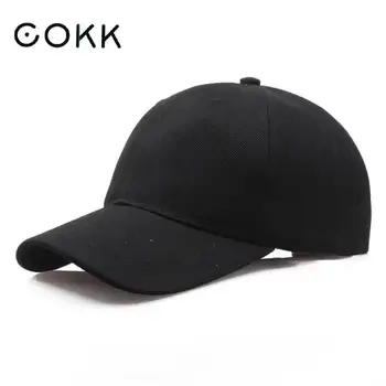 COKK Brand Solid de Culoare Șapcă de Baseball Femei Barbati Sapca Snapback Pălării Pentru Femei Tatăl Pălărie de sex Feminin Negru Os de sex Masculin Ieftine Gorras Casual