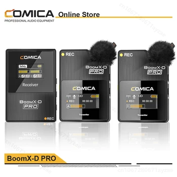 Comica BoomX-D PRO 2.4 G Wireless cu Microfon pentru Telefon DSLR aparat de Fotografiat PC-ul de streaming Youtube Smartphone wireless rever Android Microfon
