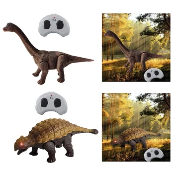 Control de la distanță Dinozaur pentru Băieți și Fete Jucării Electronice Răcnește Sunete Baterii Cadouri pentru Copii 3+ Ani