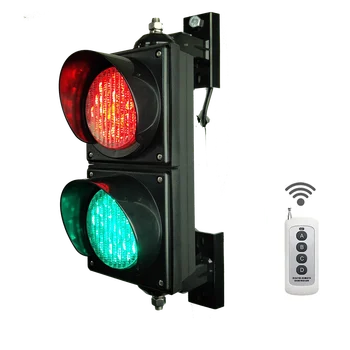 Control de la distanță fără fir de control de 4 inci 100mm Rutiere cu LED-uri de Lumină Roșie, Verde Semnal de Trafic de Lumină Parcare Semnal de Intrare