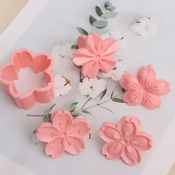 Cookie-Cutter Piston Petală de Patiserie Decorare 3D de Copt Cookie Matrite Sakura Cherry Blossom Cookie Mucegai Mucegai Biscuit