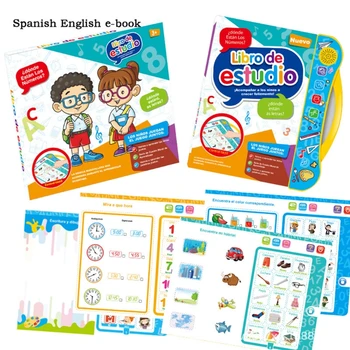 Copilul Electronic ABC Sunet Carte de Citire Carte Jucărie de Învățământ Alfabet de Învățare Carte Electrice de Jucarie Interactiva pentru Copii 3 + 87HD