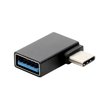 cot de 90 de grade USB-C Tip C pentru USB3.1 feminin OTG externe, U disc, tastatură, mouse cap pentru computer mobil