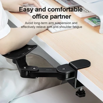 Cotiera Reglabila Ergonomic Încheietura Restul Mouse Pad Brațul Restul De 360° De Grade Rotative Confort Umăr