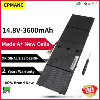 CPMANC Baterie Laptop AP13B3K pentru Acer Aspire V5 R7 V5-572G V5-573G V5-472G V5-473G V5-552G M5-583P V5-572P R7-571 AP13B8K