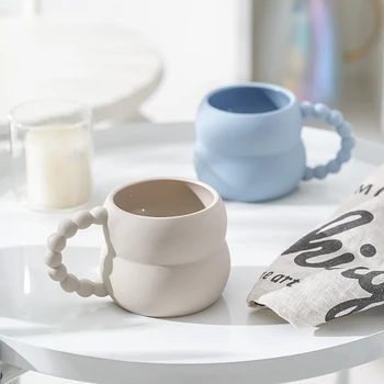 Creative Cani de Cafea 250ml Drăguț Mini Ceramice Lapte Pereche Cană Frumoasă Ceașcă de Ceai Neobișnuit de Gros Cină pentru Cadouri Personalizate