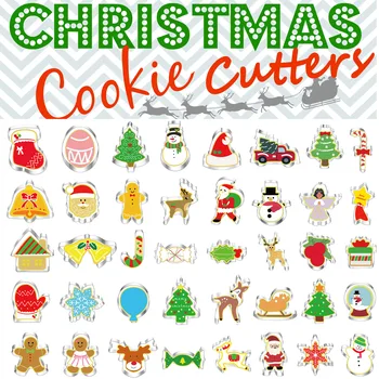 Crăciun Cookie-Cutter turtă dulce Crăciun Copac Mucegai Crăciun Tort de Decorare Instrument de Navidad Cadou DIY de Copt Biscuit Fondante Mucegai