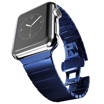 Curea din Otel inoxidabil pentru apple watch band 44mm 40mm 42mm 38mm Fluture catarama de Metal Brățară apple watch serie se 6 5 4 3 2 1