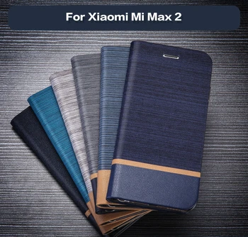 De Afaceri Din Piele Sac De Telefon Caz Pentru Xiaomi Mi Max 2 Flip Portofel Caz De Silicon Capacul Din Spate Pentru Xiaomi Mi Max Slot Pentru Card De Caz