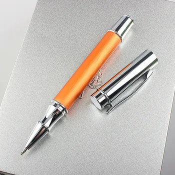 De lux de Înaltă calitate din oțel Inoxidabil și lemn de Afaceri birou de 0,5 mm peniță Rollerball Pen Nou Rechizite Școlare papetărie