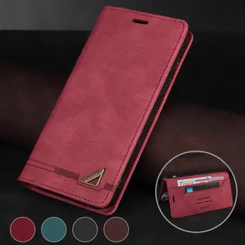 De lux Piele Flip case Pentru iPhone 13 12 Mini 11 Pro XS Max XR 7 + 8 6 6S Plus SE 2020 Magnetic Portofel Capacul suportului de Telefon Coque