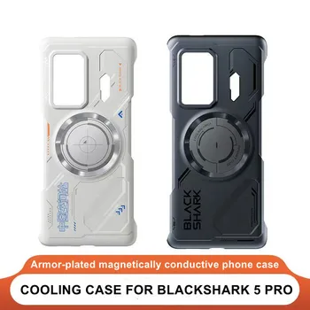 De răcire a Căldurii Magnetice Telefon Caz pentru Black shark 5 Pro Gaming Cooler Acoperi 100% Original Negru shark 5 Bara Fundas
