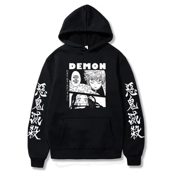Demon Slayer Anime Kamado Nezuko Hanorace Barbati Femei Agatsuma Zenitsu Imprimare Tricou Harajuku Streetwear Pulovere Casual Unisex