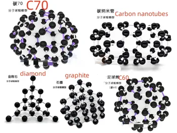 Dia 23/30mm Chimie Predare Moleculară Cristal C60/70 Atom Moleculară Model diamant grafit Grafen nanotuburi de Carbon