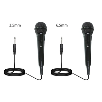 Dinamic cu Fir Microfon cu Cablu 200cm Comutator pornit/Oprit Microfon Handheld pentru Karaoke Cântând, de Vorbire, de Nunta
